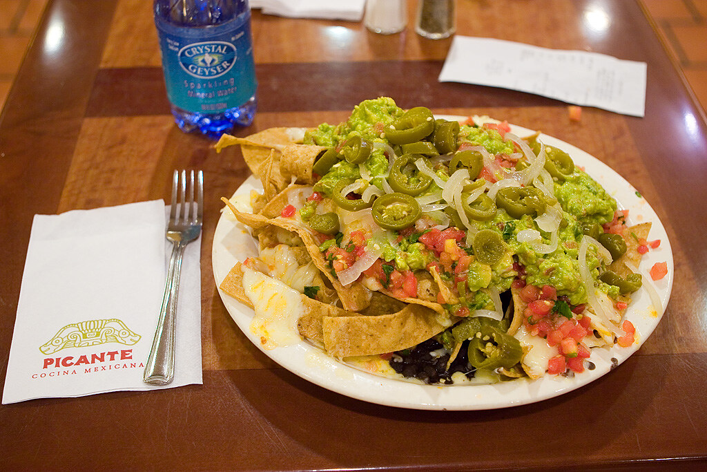 Loaded nachos at J&J Tex Mex